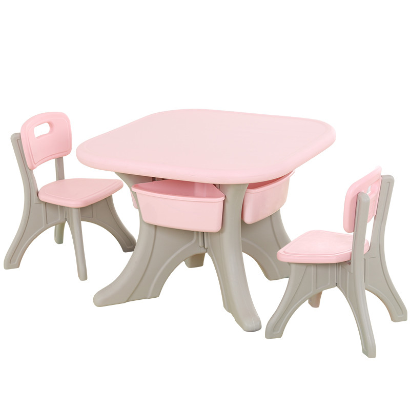 Детский стол с двумя стульчиками Learning Toy 76 розовый - фото 1 - id-p102479895
