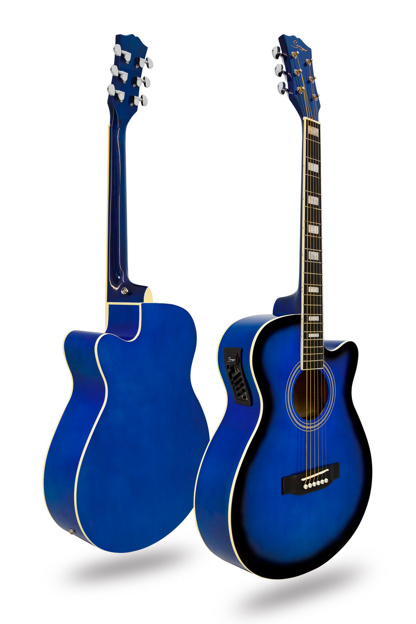 Электроакустическая гитара Smiger GA-H15EQ BL - фото 3 - id-p101565387