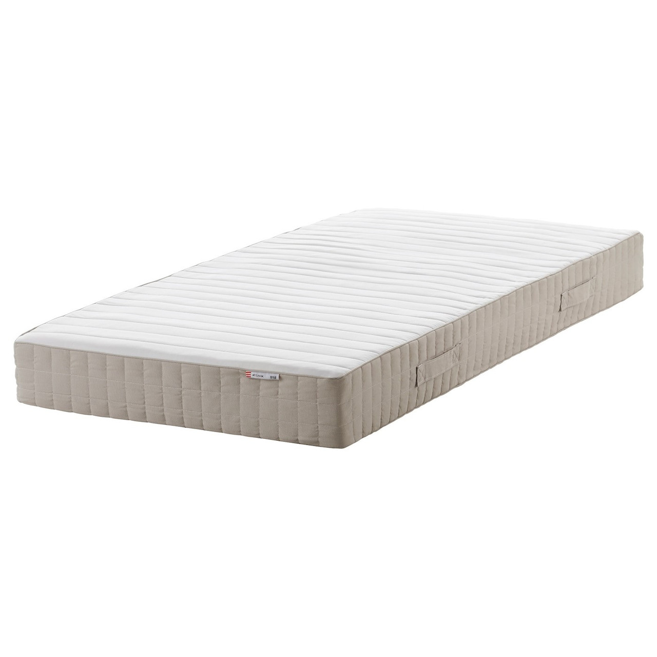Пружинный матрас ХЭТЛЕВИК, жесткий/бежевый, 90х200 см, фото 1