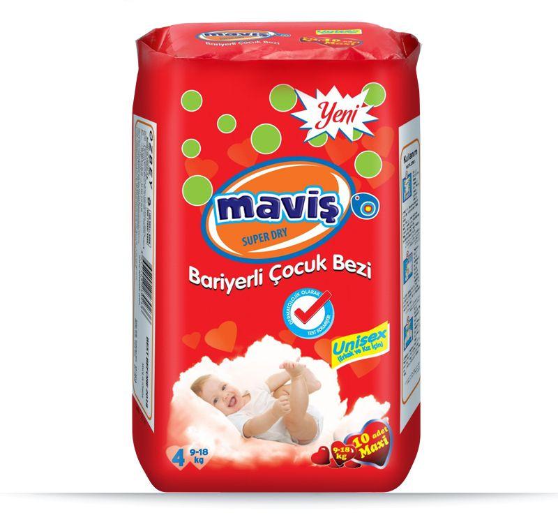 Подгузники детские MAVIS, MAXI 4, 9-18кг, 40 шт.