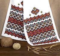 Рушник венчальный свадебный Орнамент мелкий рисунок 150х36 см