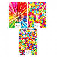 Тетрадь А4, 96л., клетка, скрепка, офсет 60 г/м², белизна 100%,Яркое вдохновение", глянцевый уф-лак