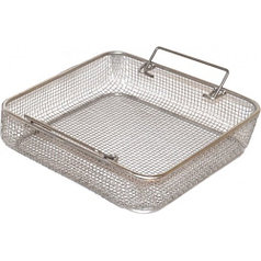 Корзина сетчатая с ручками с крышкой КСрК – 405х250