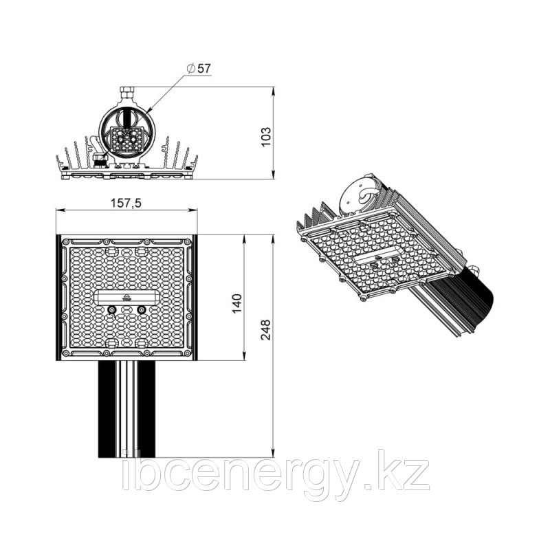 Магистраль v2.0 Мультилинза 30 ЭС 4000К 155×70° - фото 6 - id-p102520008