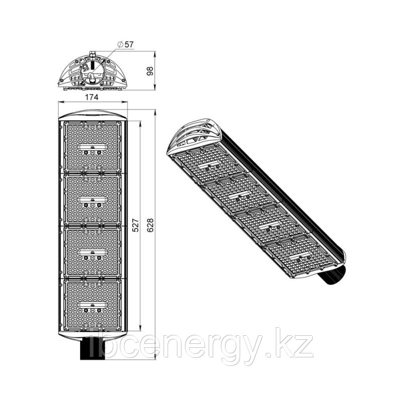 Магистраль v3.0 Мультилинза 200 Экстра 4000К 155×70° - фото 7 - id-p102520100