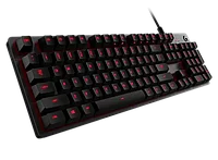 Logitech 920-008309 Клавиатура игровая G413 CARBON (механическая, красная подсветка)