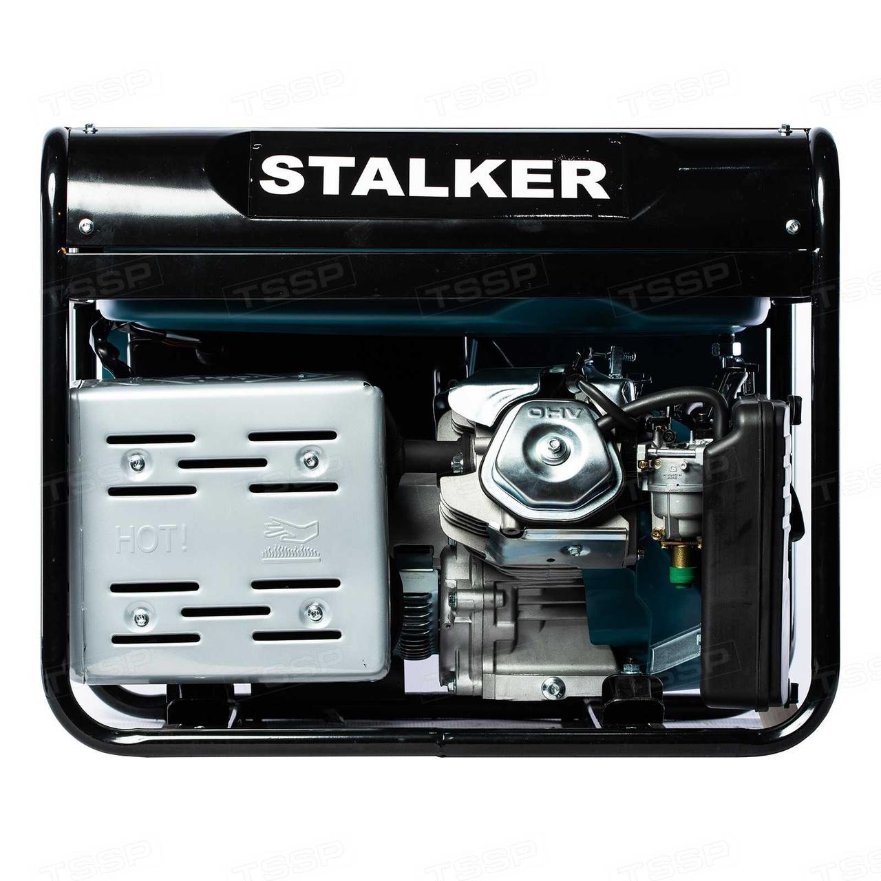 Бензиновый генератор Stalker SPG-7000E / 5кВт / 220В - фото 5 - id-p102536990