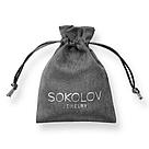 Серьги из серебра с фианитами SOKOLOV 94023956 покрыто  родием,с английским замком, фото 3
