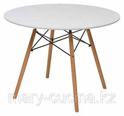 Стол обеденный MC Daisy D80 стол White/Beech Wood цвет белый