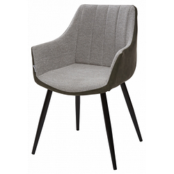 Барный стул  M-City Belinda UDC8127 светло-серый меланж/экокожа хаки