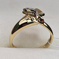 Золотое  кольцо с бриллиантами 0.01Ct VVS1/H, EX-Cut, фото 3