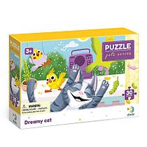 Пазл "Мечтающий котик" 30 элементов