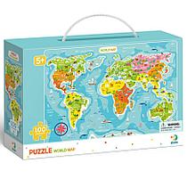Пазл Карта Мира 100 элементов