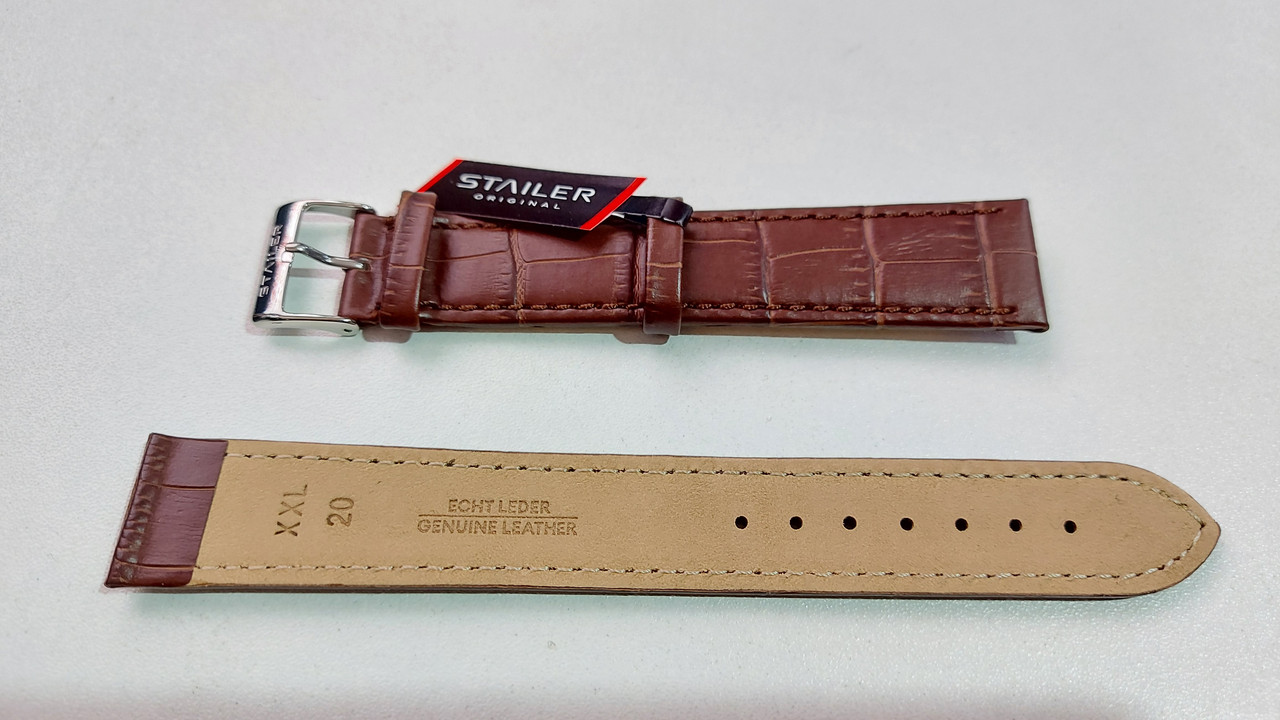 Кожаный ремешок "Stailer" на наручные часы. Original. Germany. Ремешки. Рассрочка. Kaspi RED - фото 1 - id-p102554030