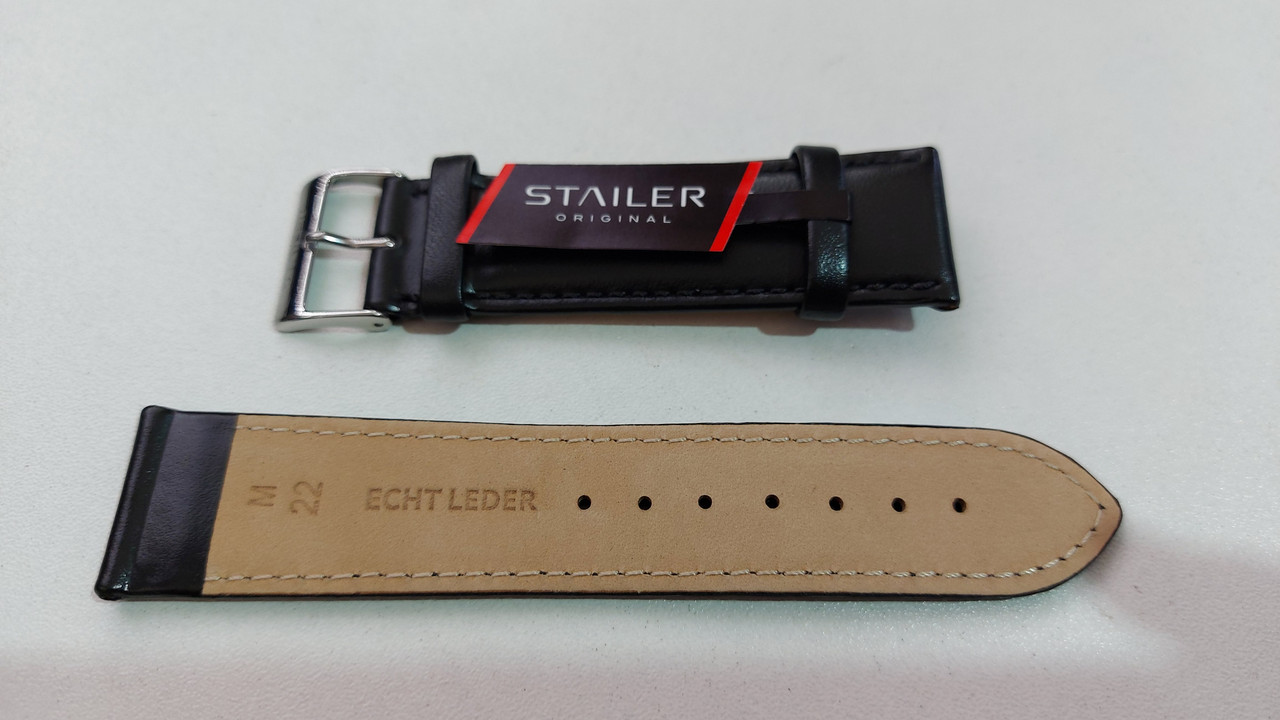 Кожаный Немецкий ремешок "Stailer" на наручные часы. Original. Ремешки. Рассрочка. Kaspi RED