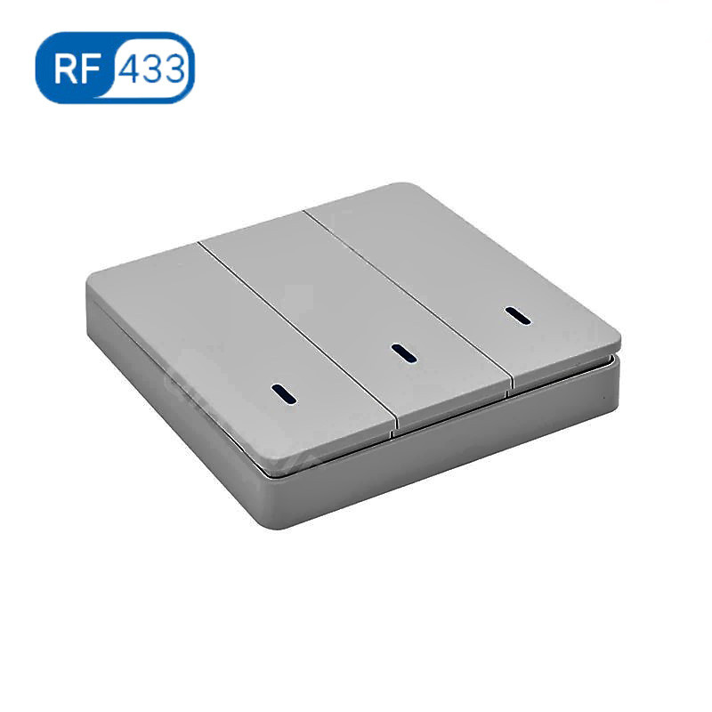 Выключатель 3-х клавишный панель дистанционного управления на радиочастоте RF433 - фото 6 - id-p102544626