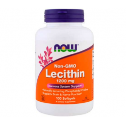 БАД Now Non-GMO Lecithin 1200 mg,  Лецитин 100 капсул