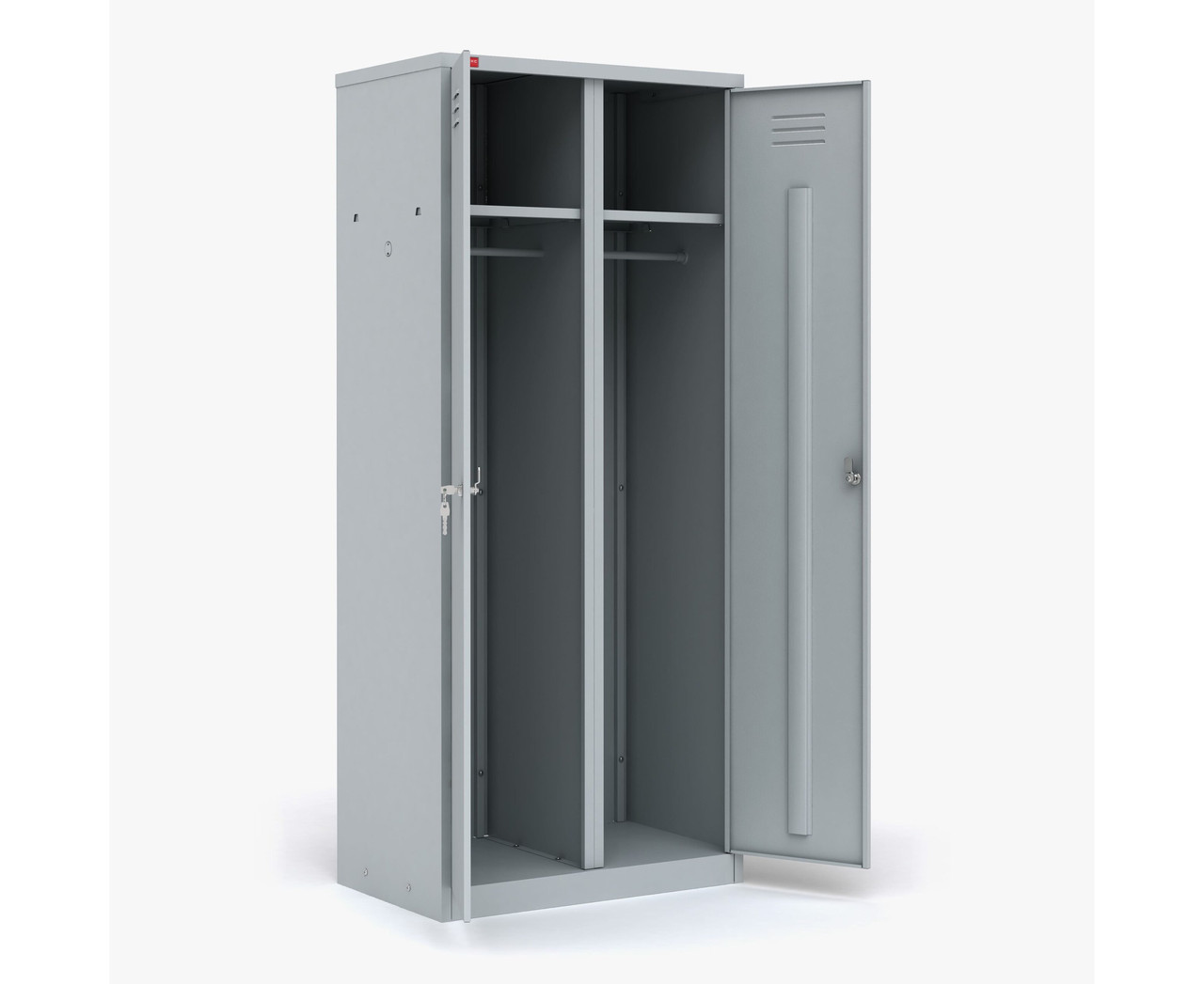 Двухсекционный металлический шкаф для одежды ШРМ-22 - фото 1 - id-p102554729