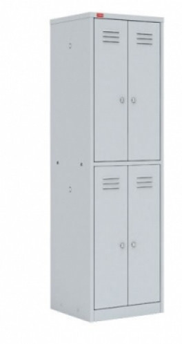 Четырехсекционный металлический шкаф для одежды ШРМ-24 - фото 3 - id-p102554756