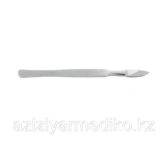 Скальпель брюшистый радиусный малый, 145х32 мм, 08.0014.02
