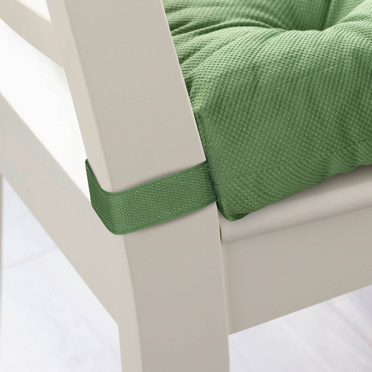 Подушка на стул МАЛИНДА, зеленый 40/35x38x7 см - фото 2 - id-p79546338