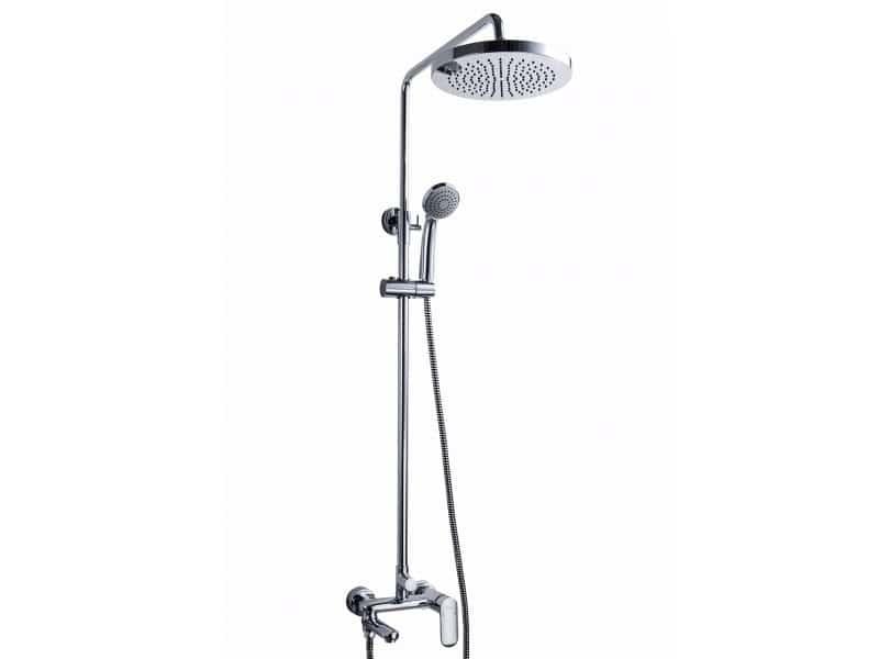 F6125183CP-A3-RUS OPAL С2 Душ колонна со смесителем для ванны/душа (круг лейка хром большая) (к/к 4)