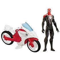 Игровой набор Человек-паук фигурка 29 см с мотоциклом