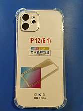 Чехол для iPhone 12 , 6.1", силиконовый, прозрачный