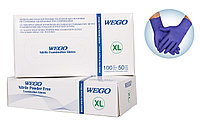 Перчатки WEGO нитриловые неопудренные смотровые нестерильные одноразовые текстурированные РАЗМЕР XL