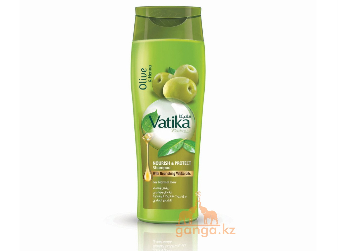 Шампунь Питательный с Оливковым маслом Ватика (Nourish & Protect Vatika DABUR), 400 мл
