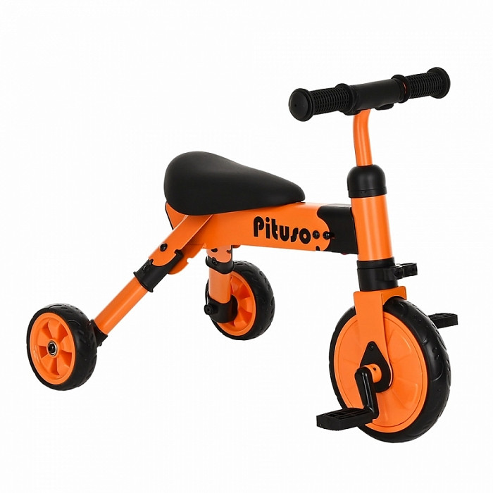 PITUSO Велосипед трехколесный 2в1 "Букашка" Orange/Оранжевый
