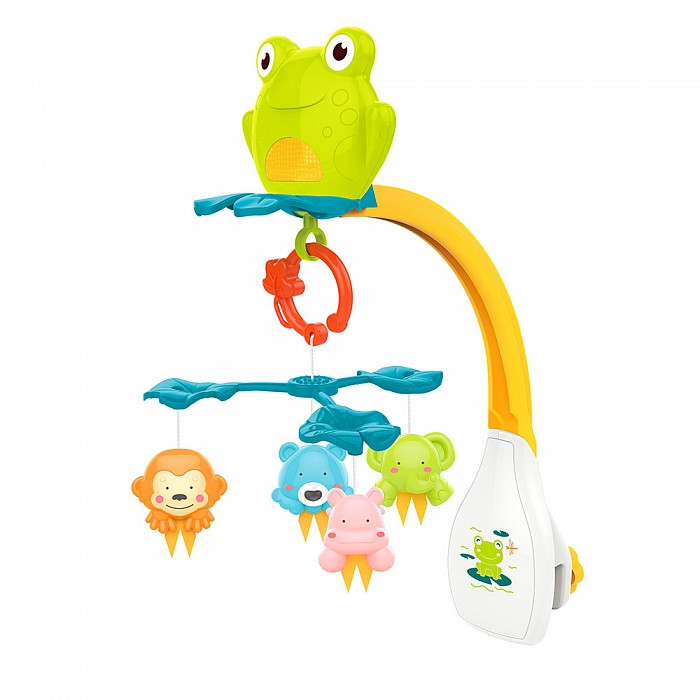 HAUNGER Музыкальный мобиль Лягушонок, на батарейках, пласт. игрушки (6 шт.в кор.)