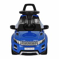 CHI LOK BO Каталка Range Rover Evogue (муз.панель, спинка-толкатель) 3-6 лет, Blue/Синий, фото 4