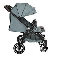 Коляска для двойни Pituso Duocity колеса Eva Emerald Green/Изумрудно-Зеленый, фото 5