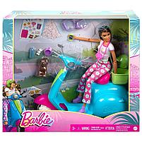 Набор игровой Barbie Кукла со скутером и аксессуарами, фото 3