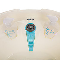 Детская анатомическая ванна Pituso со сливом голубой, фото 5