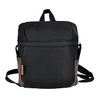 Коляска 2 в 1 Pituso Confort Plus гелевые колеса Черный+Кожа Тем.Шоколад, фото 8