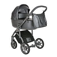 Коляска 2 в1 Roan Bass Next Кожа Graphite Pearl/Grey/руч. Серый, фото 3