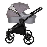Коляска 2 в 1 Tutis Novo Reflective Кожа Grey Metalic/Grey Reflective Print, фото 3