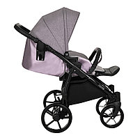 Коляска 2 в 1 Tutis Novo Reflective Кожа Lavender Metalic/Grey Reflective Print, фото 5