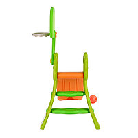 Детская горка Pituso с баскетбольным кольцом Flower, фото 3