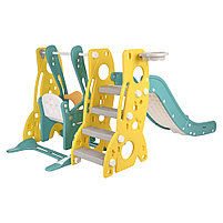 Горка-комплекс Pituso Шаттл (горка, качели, баскетбольное кольцо) Yellow/Желтый, фото 6