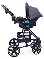Коляска-трансформер 3 в 1 Tomix Madison, темно-серый + черный, фото 10