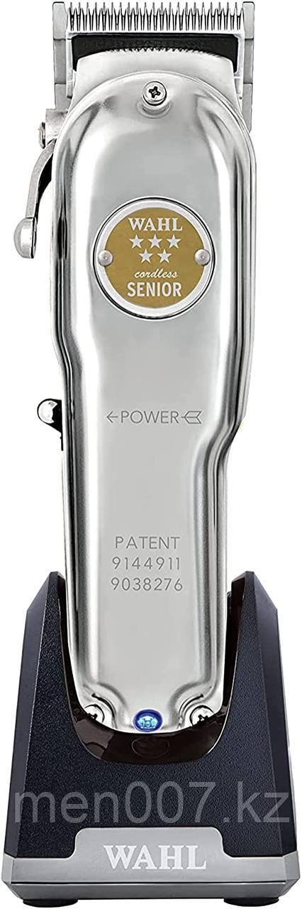 Машинка "Wahl - Cordless SENIOR" - рабочая, регулируемый нож. Metal Edition - фото 2 - id-p102562089