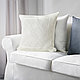 Чехол на подушку ЛАВФЛЮ, белый/ четырехугольной формы, фото 2