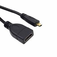 Кабель HDMI F - microHDMI M "LAN", ver 1.4, 0.15м