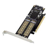 PCI-E X16 на M.2 NGFF SSD + msata SSD адаптер карта PCIe M.2 и mSATA NVMe плата преобразователя расширения
