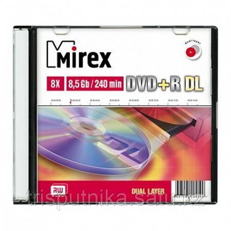 Диск DVD+R 8,5Gb DL Slim 1 Mirex - фото 1 - id-p96336671