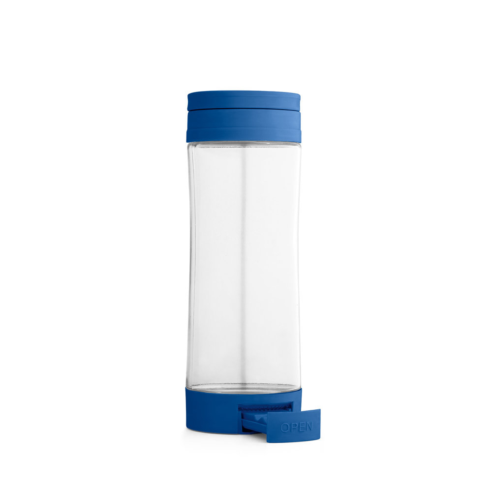 Стеклянная бутылка для спорта QUINTANA, синяя - фото 4 - id-p102584836