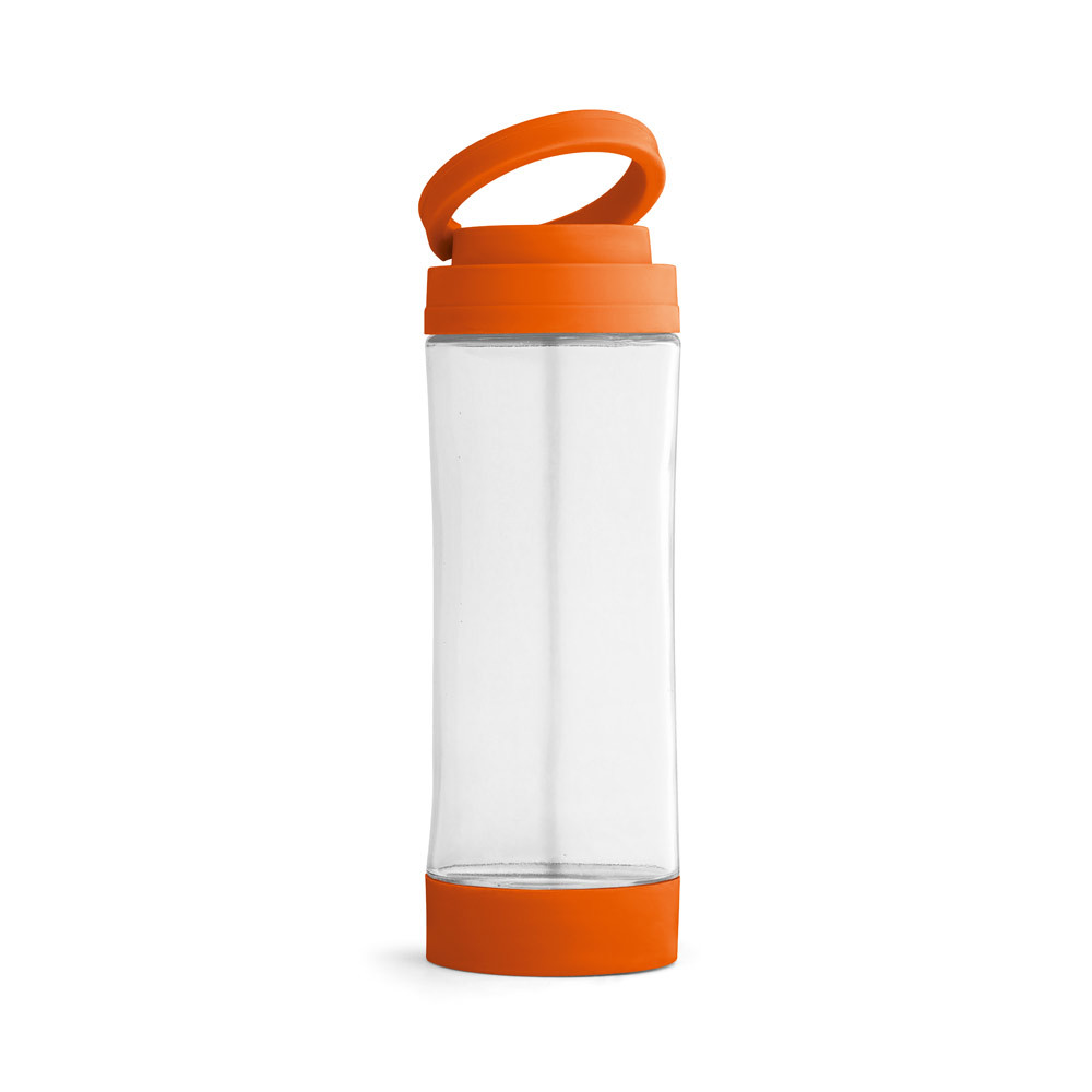 Стеклянная бутылка для спорта QUINTANA, оранжевая - фото 1 - id-p102584843
